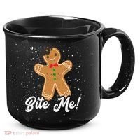 Bite Me Funny Gingerbread Christmas Holiday Cookie Meaningful Gift 15oz Campfire Ceramic Mug thumb 0
