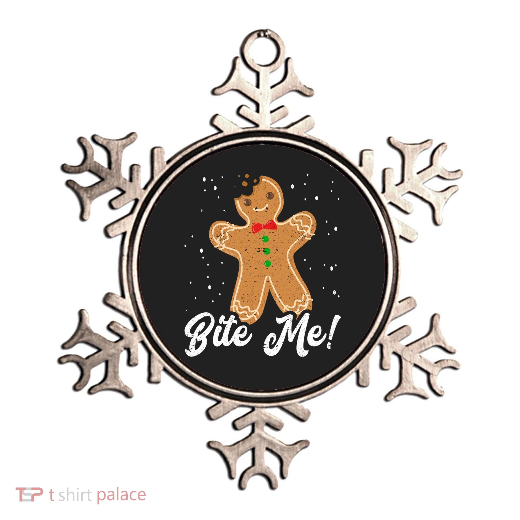 Bite Me Funny Gingerbread Christmas Holiday Cookie Meaningful Gift Ornament