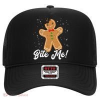 Bite Me Funny Gingerbread Christmas Holiday Cookie Meaningful Gift Hat thumb 0
