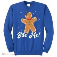 Bite Me Funny Gingerbread Christmas Holiday Cookie Meaningful Gift Sweatshirt thumb 0