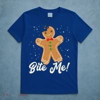 Bite Me Funny Gingerbread Christmas Holiday Cookie Meaningful Gift T-Shirt thumb 5