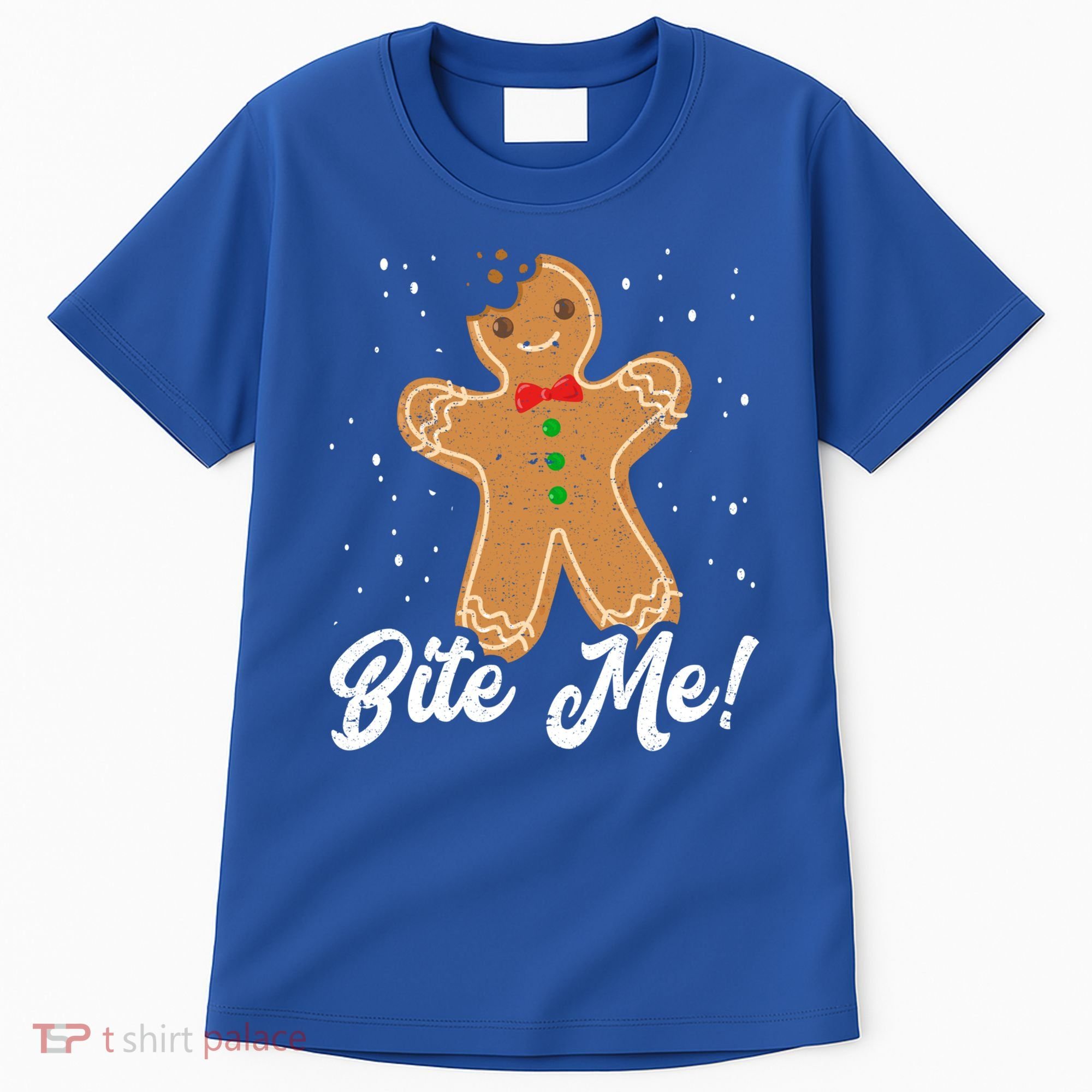 Bite Me Funny Gingerbread Christmas Holiday Cookie Meaningful Gift Tall T-Shirt