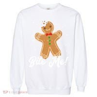 Bite Me Funny Gingerbread Christmas Holiday Cookie Meaningful Gift Garment-Dyed Sweatshirt thumb 0
