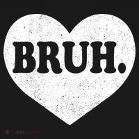 Bruh Meme Funny Saying Funny Retro Valentine Bucket Hat thumb 4