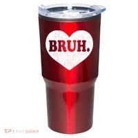 Bruh Meme Funny Saying Funny Retro Valentine Tumbler thumb 0