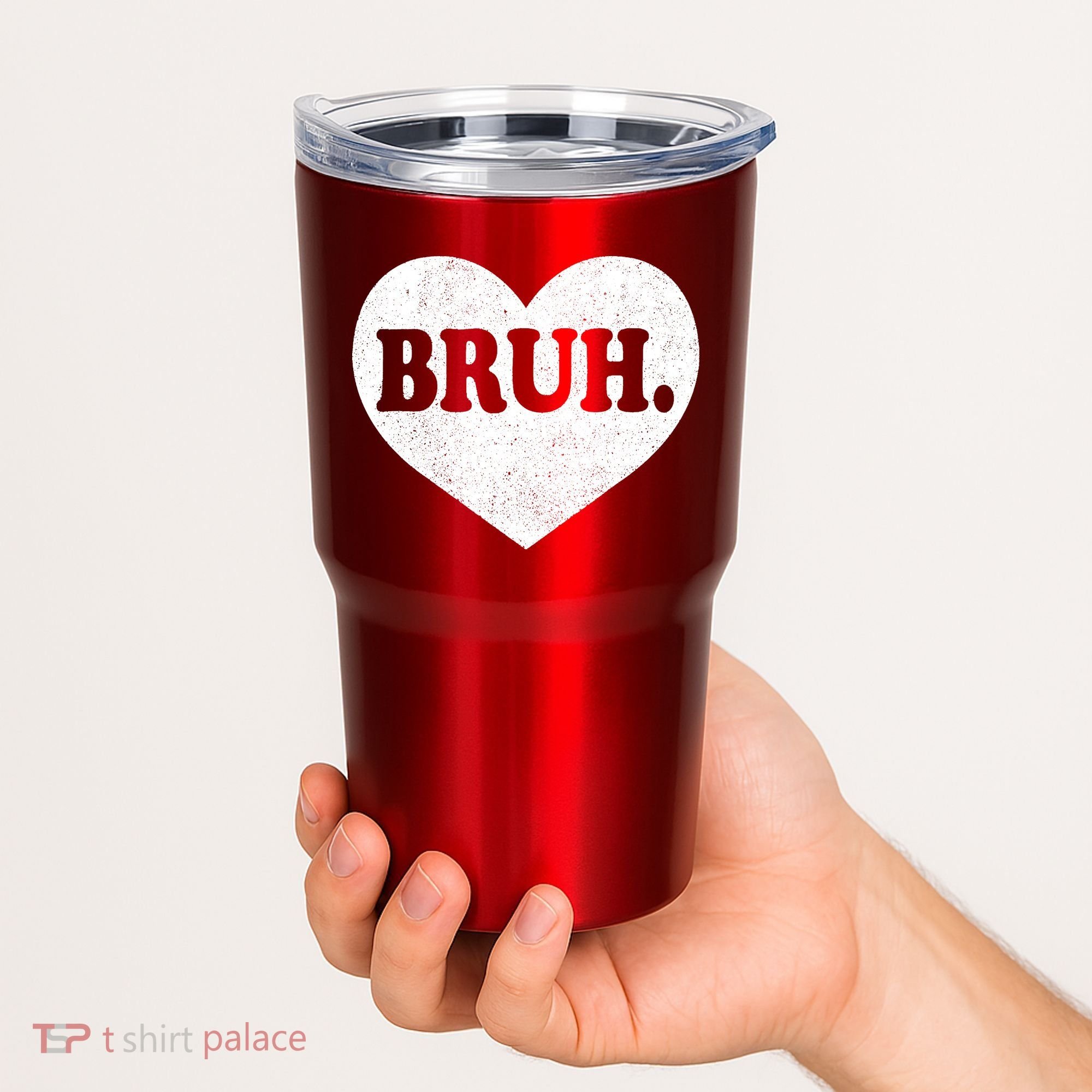 Bruh Meme Funny Saying Funny Retro Valentine Tumbler