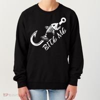 Bite Me Fishing Cool Gift Women's Sweatshirt thumb 0