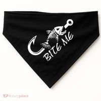 Bite Me Fishing Cool Gift USA-Made Doggie Bandana thumb 0