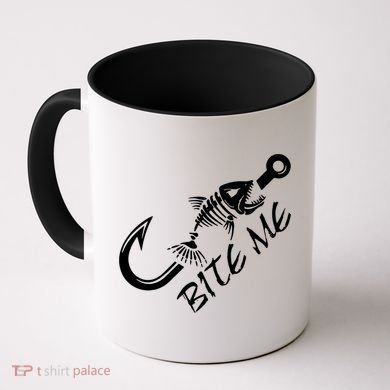 Bite Me Fishing Cool Gift Coffee Mug