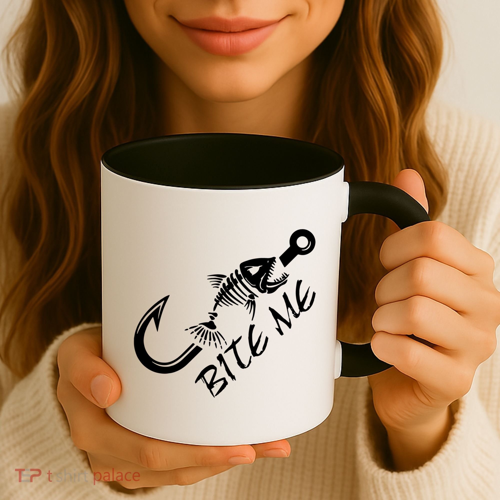Bite Me Fishing Cool Gift Coffee Mug