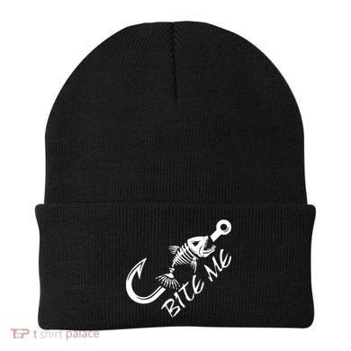 Bite Me Fishing Cool Gift Beanie