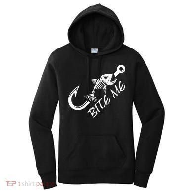 Bite Me Fishing Cool Gift Women's Hoodie