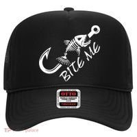 Bite Me Fishing Cool Gift Hat thumb 0