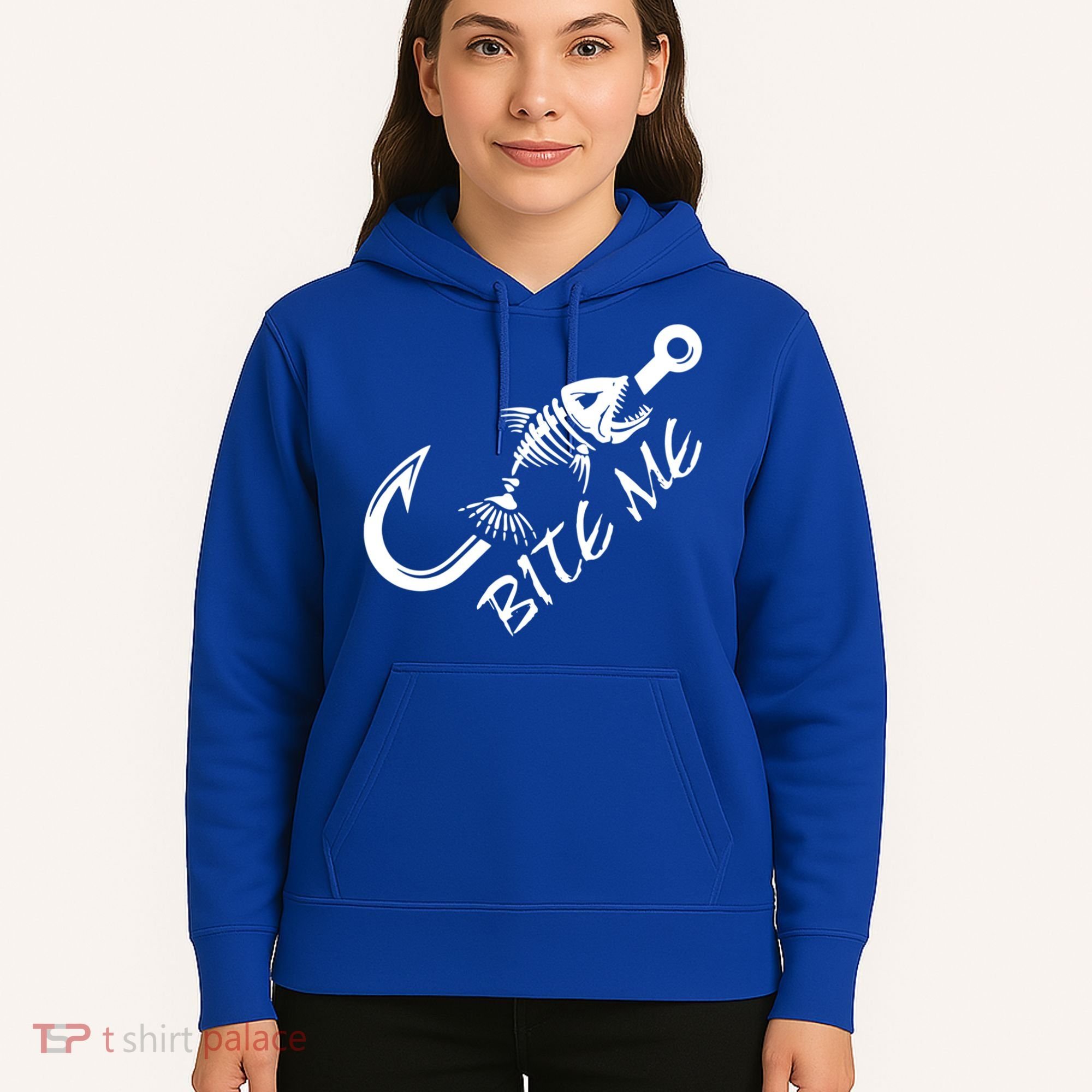 Bite Me Fishing Cool Gift Hoodie