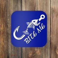 Bite Me Fishing Cool Gift Coaster thumb 0