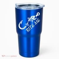 Bite Me Fishing Cool Gift Tumbler thumb 0