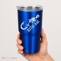Bite Me Fishing Cool Gift Tumbler thumb 2