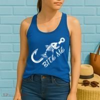 Bite Me Fishing Cool Gift Women's Tank Top thumb 2