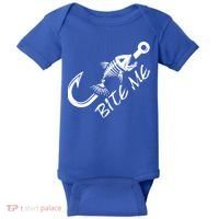 Bite Me Fishing Cool Gift Baby Bodysuit thumb 0