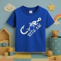 Bite Me Fishing Cool Gift Toddler T-Shirt thumb 3