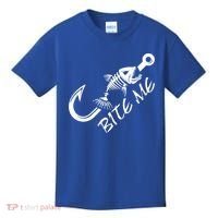 Bite Me Fishing Cool Gift Kids T-Shirt thumb 0
