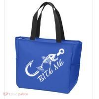 Bite Me Fishing Cool Gift Tote Bag thumb 3