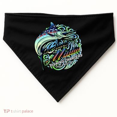 Blue Marlins Fishing Charter USA-Made Doggie Bandana