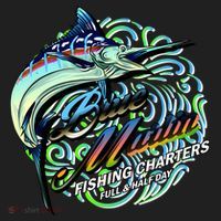 Blue Marlins Fishing Charter Beanie thumb 2