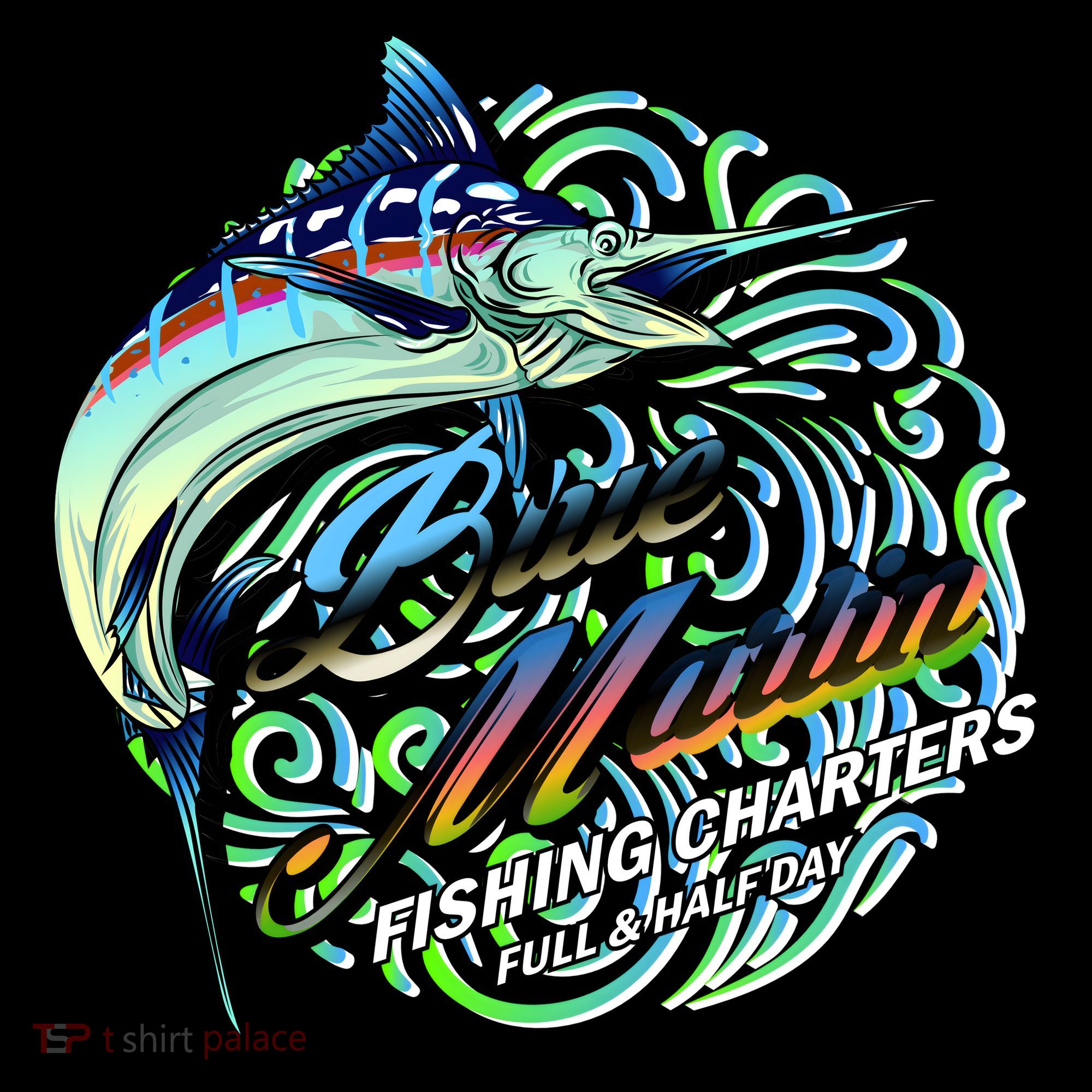 Blue Marlins Fishing Charter Mousepad