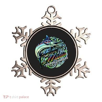 Blue Marlins Fishing Charter Ornament