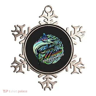Blue Marlins Fishing Charter Ornament