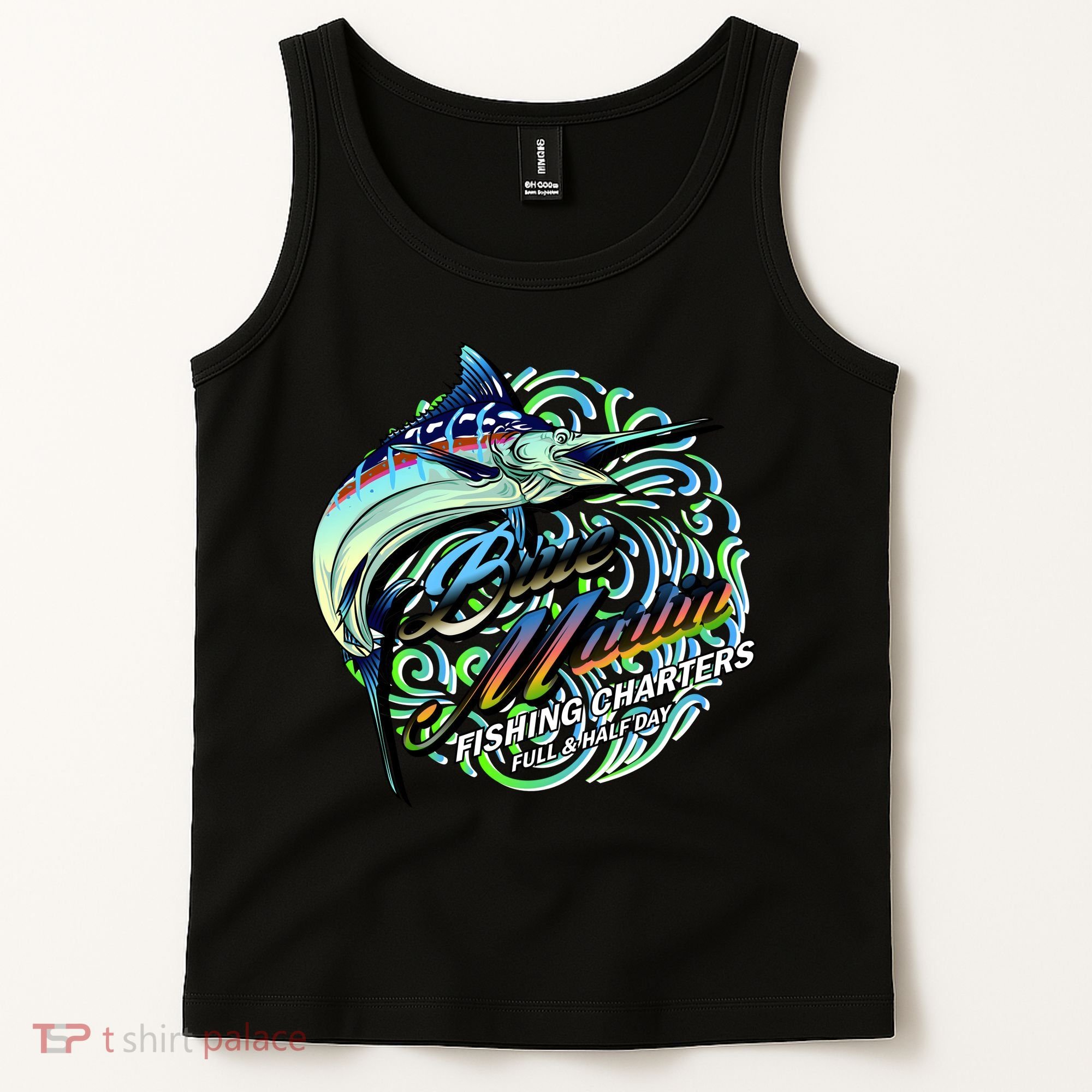 Blue Marlins Fishing Charter Tank Top