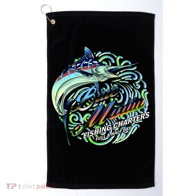 Blue Marlins Fishing Charter Golf Towel