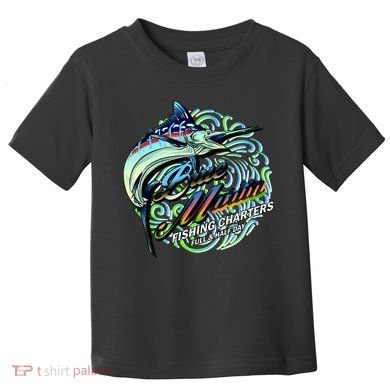 Blue Marlins Fishing Charter Toddler T-Shirt