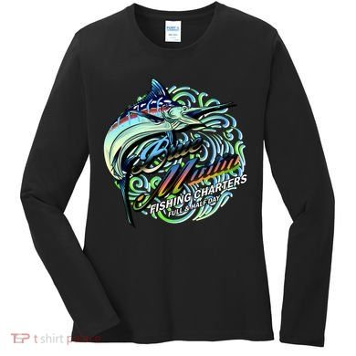 Blue Marlins Fishing Charter Women's Long Sleeve Shirt