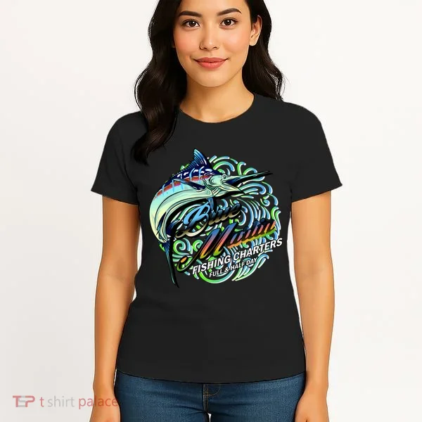 Blue Marlins Fishing Charter Women's T-Shirt