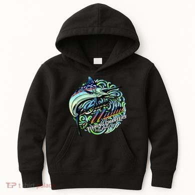 Blue Marlins Fishing Charter Kids Hoodie