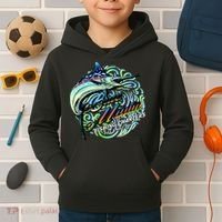 Blue Marlins Fishing Charter Kids Hoodie thumb 2