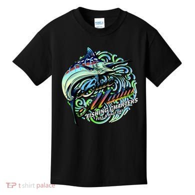 Blue Marlins Fishing Charter Kids T-Shirt