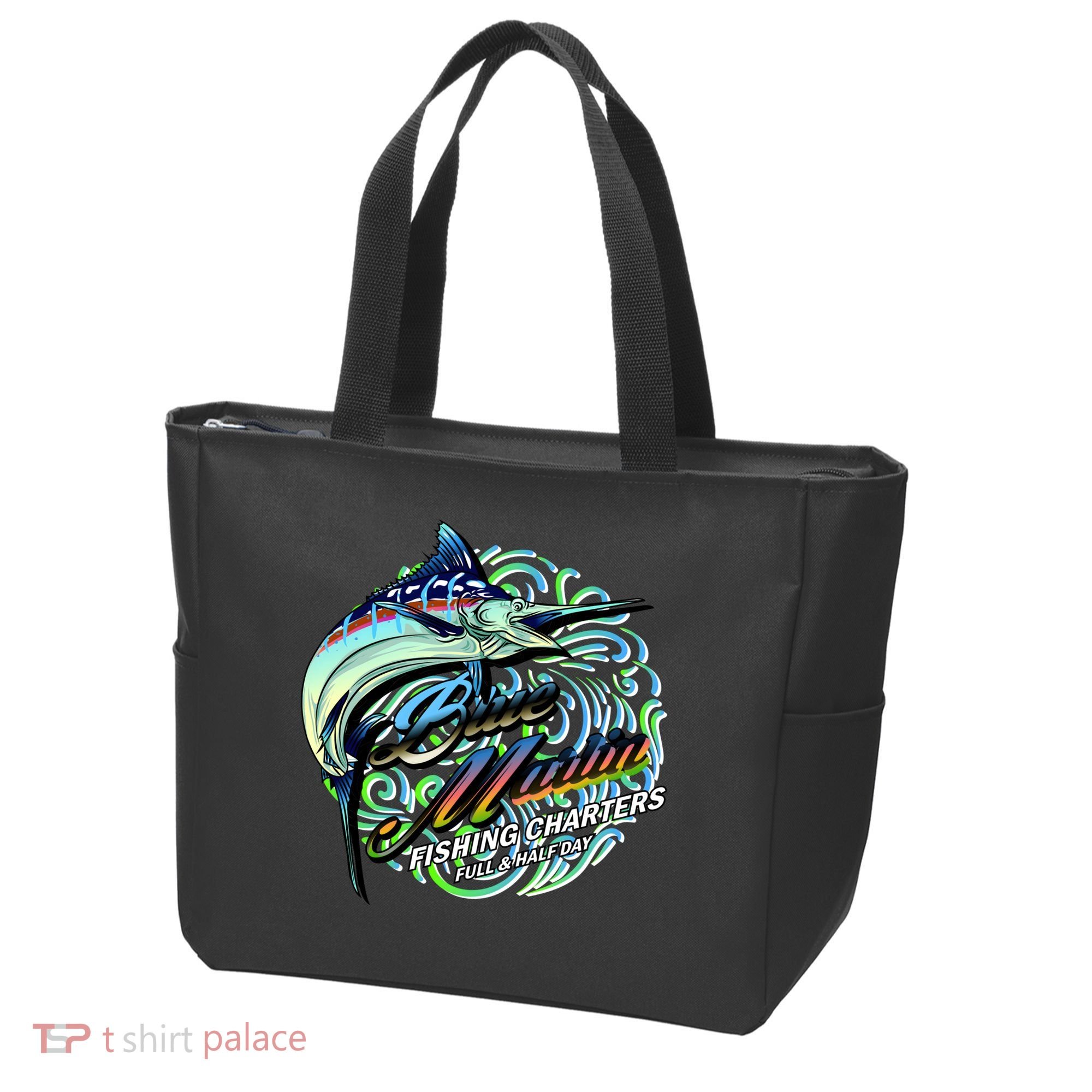 Blue Marlins Fishing Charter Tote Bag