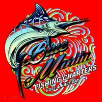 Blue Marlins Fishing Charter Santa Hat thumb 1