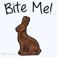 Bite Me Funny Chocolate Easter Bunny Tumbler thumb 3