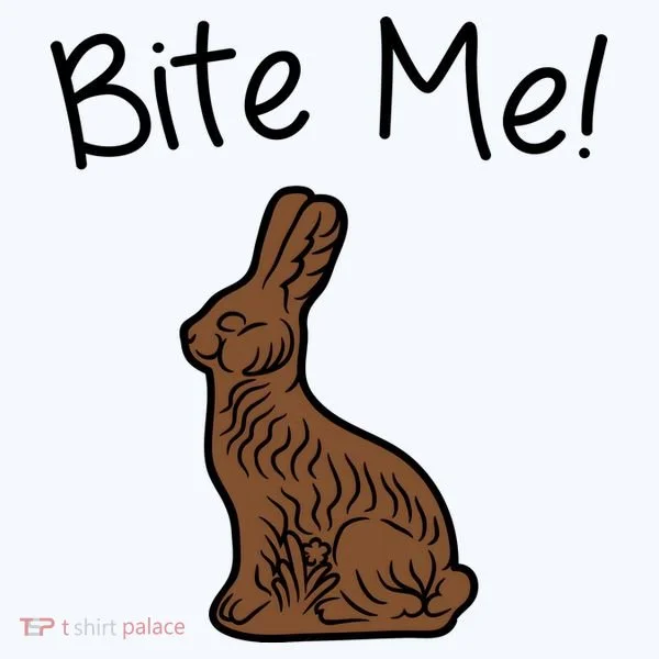 Bite Me Funny Chocolate Easter Bunny Tumbler