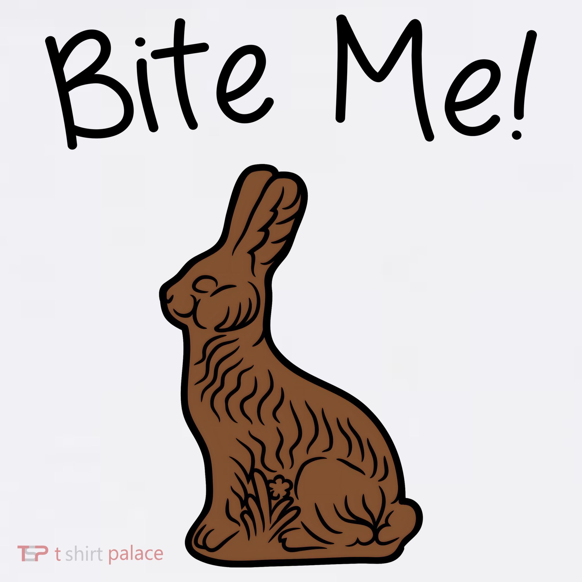 Bite Me Funny Chocolate Easter Bunny Kids Hoodie