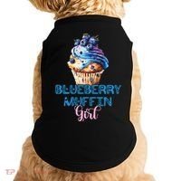 Blueberry Muffin Fruit Healthy Berry Blueberries Garden Funny Gift Doggie Tank thumb 0