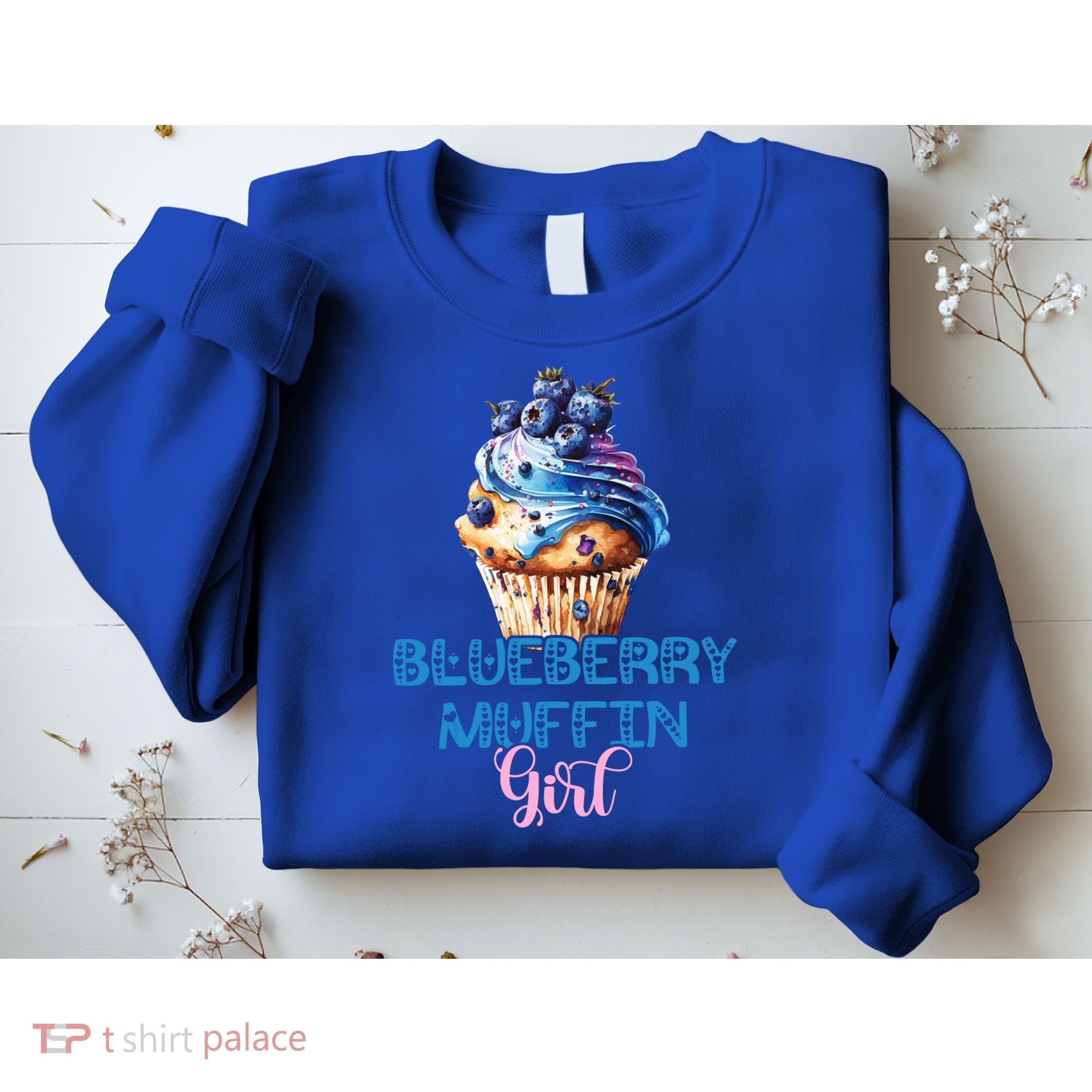 Blueberry Muffin Fruit Healthy Berry Blueberries Garden Funny Gift Sweatshirt
