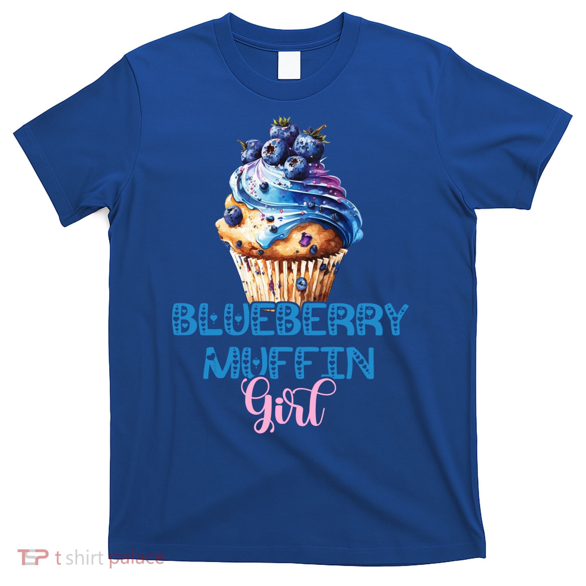 Blueberry Muffin Fruit Healthy Berry Blueberries Garden Funny Gift T-Shirt
