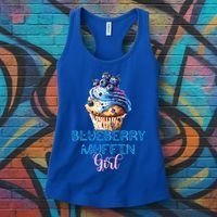 Blueberry Muffin Fruit Healthy Berry Blueberries Garden Funny Gift Women's Tank Top thumb 3