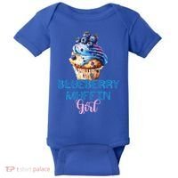 Blueberry Muffin Fruit Healthy Berry Blueberries Garden Funny Gift Baby Bodysuit thumb 0
