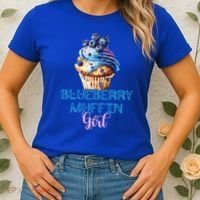 Blueberry Muffin Fruit Healthy Berry Blueberries Garden Funny Gift Women's T-Shirt thumb 2